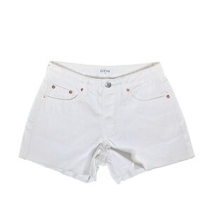 Parke White‎ Denim Shorts Mid Rise Cutoffs Raw Hem Size 24 Beach Vacation